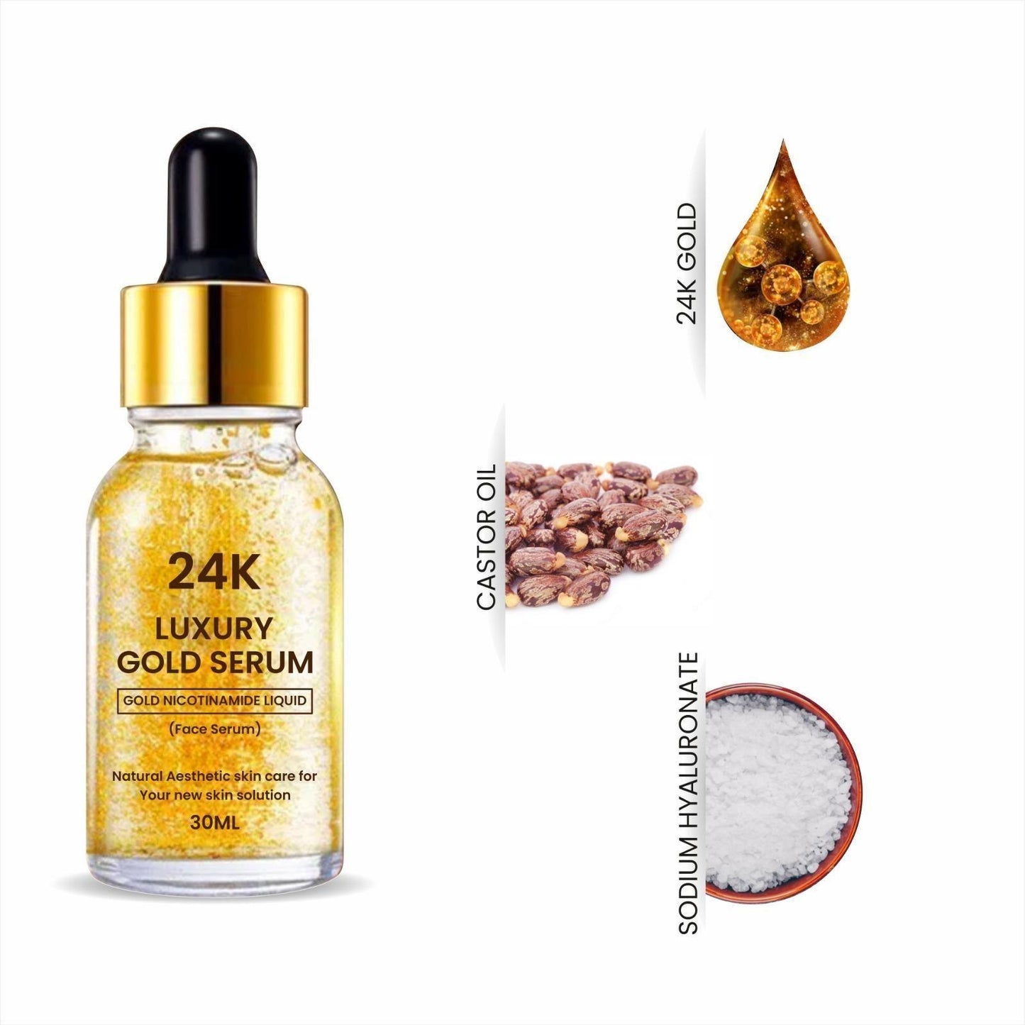 24K GOLD FACE SERUM (Pack Of 2)