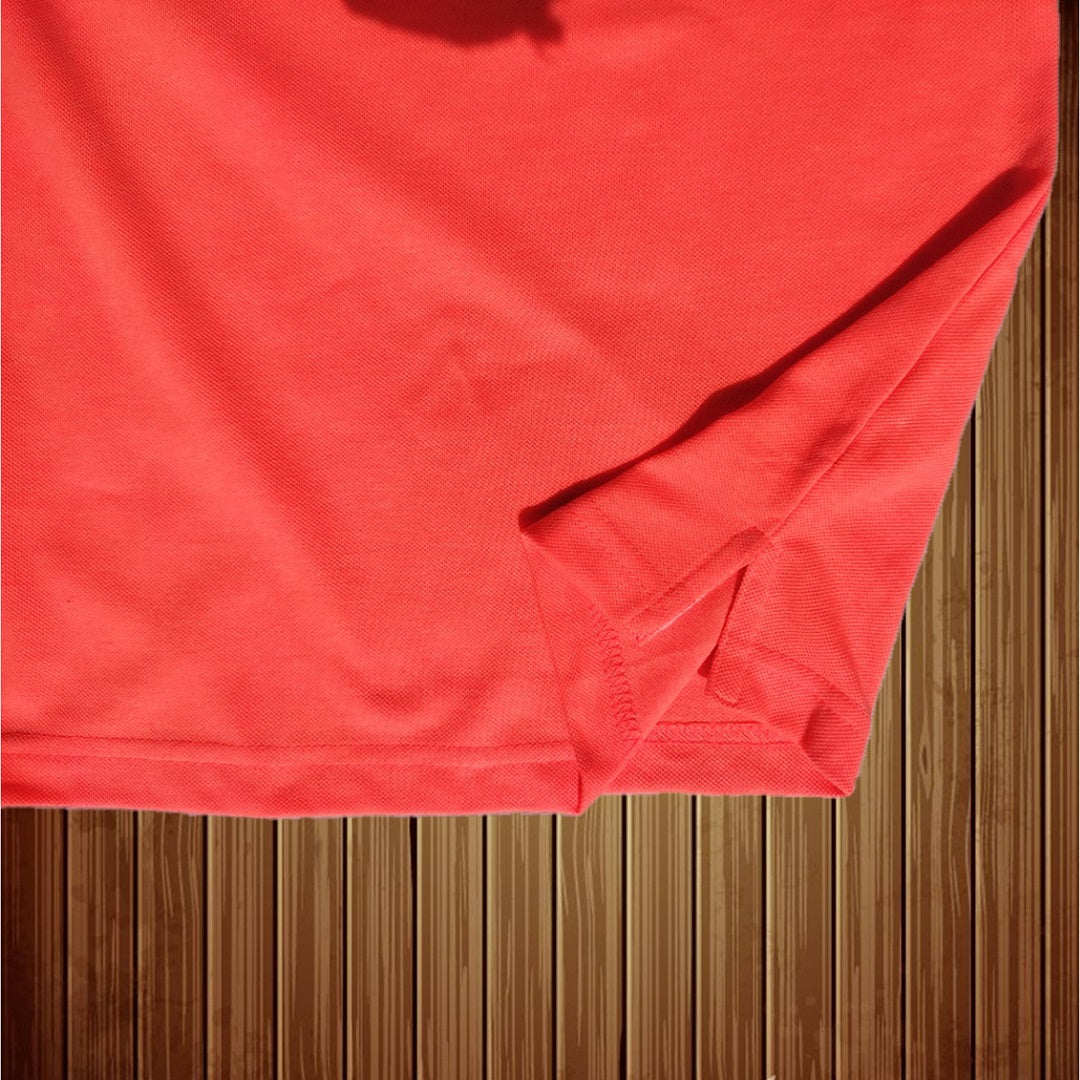 Men stylish T-Shirt plain,Neon Orange with Pocket