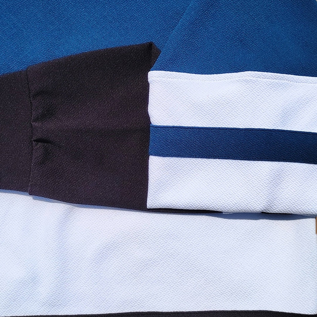 Full sleeve Lycra Air Force , Black and White with two stripes