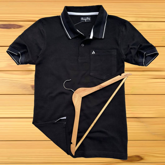Men stylish T-Shirt Black color plain