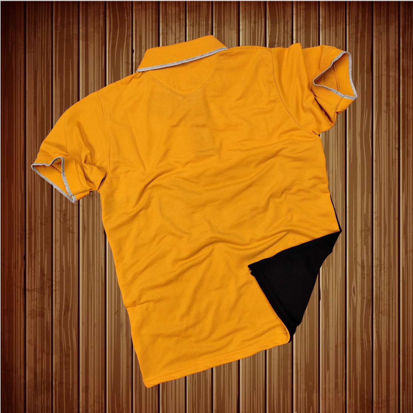 Men stylish T Shirt Yellow,Black and melange stripe