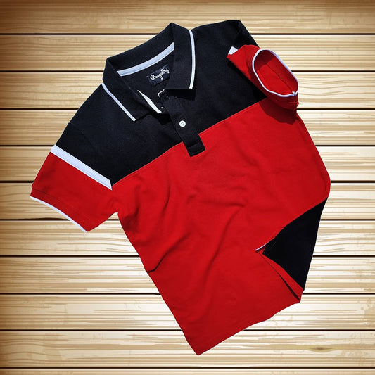 Men premium T Shirt black and  Red